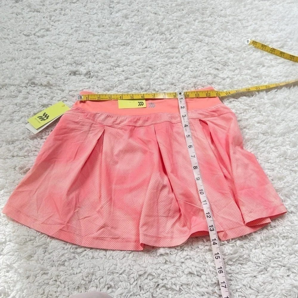 NWT All In Motion Gradient Dot Girls Skort Coral Pink Orange White XL 14/16